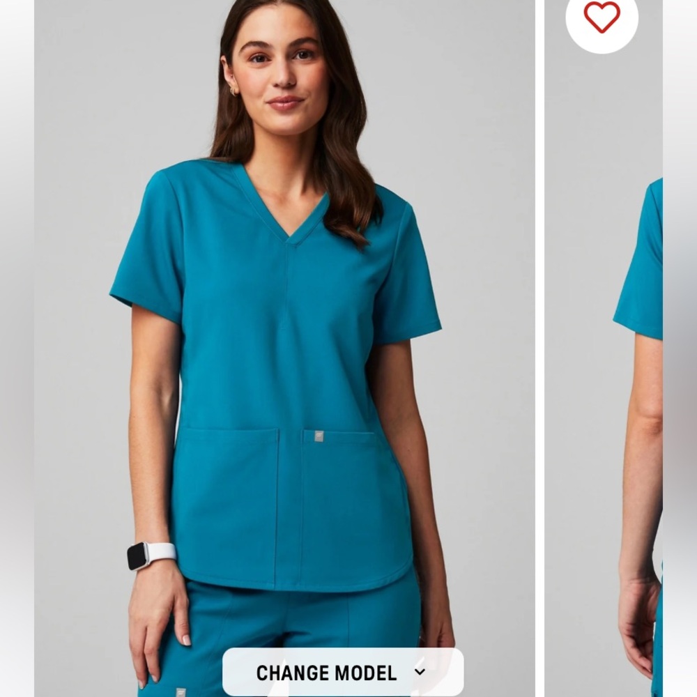 Fabletics Caribbean Blue Scrub Set - image 5